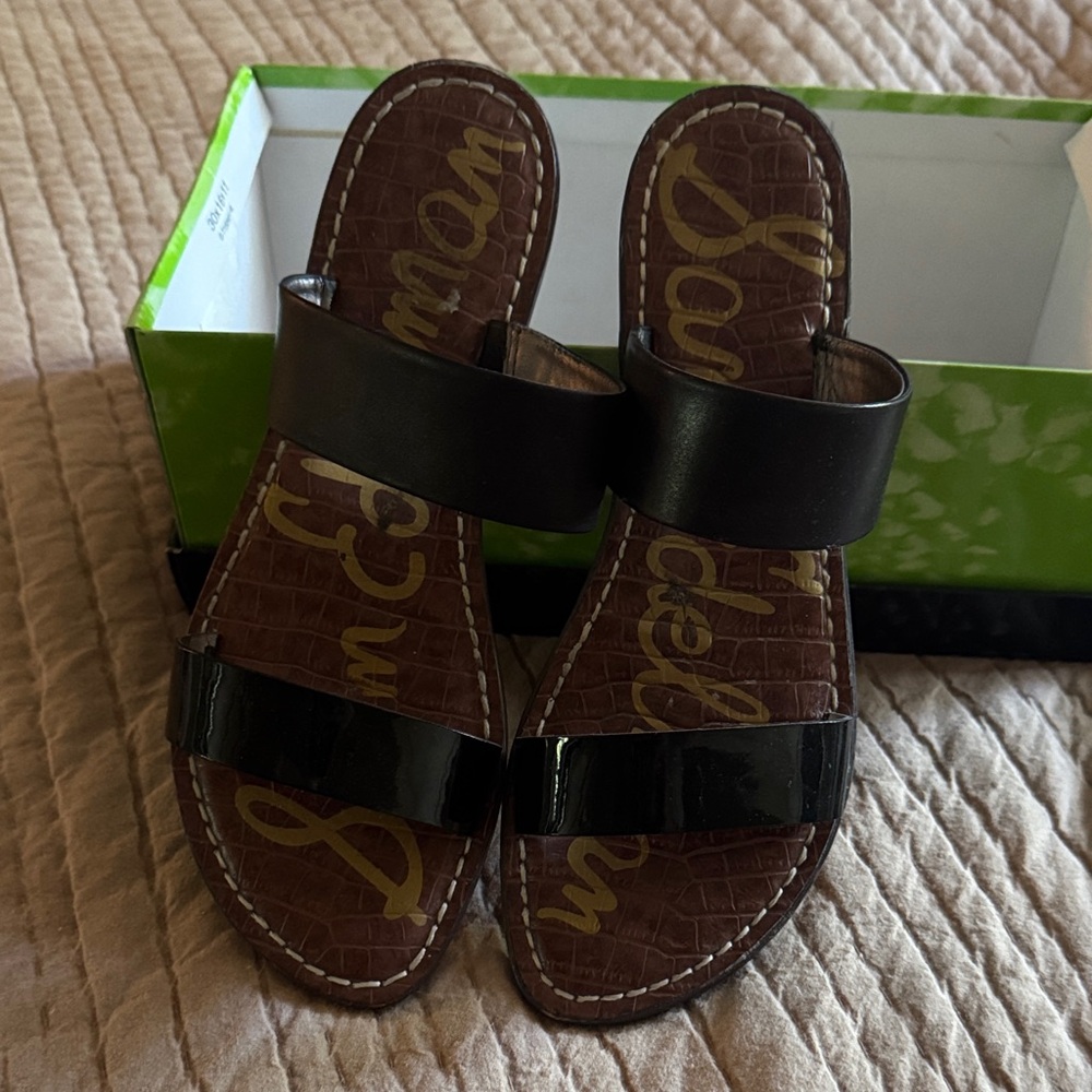 Sam Edelman Black Slide Sandals